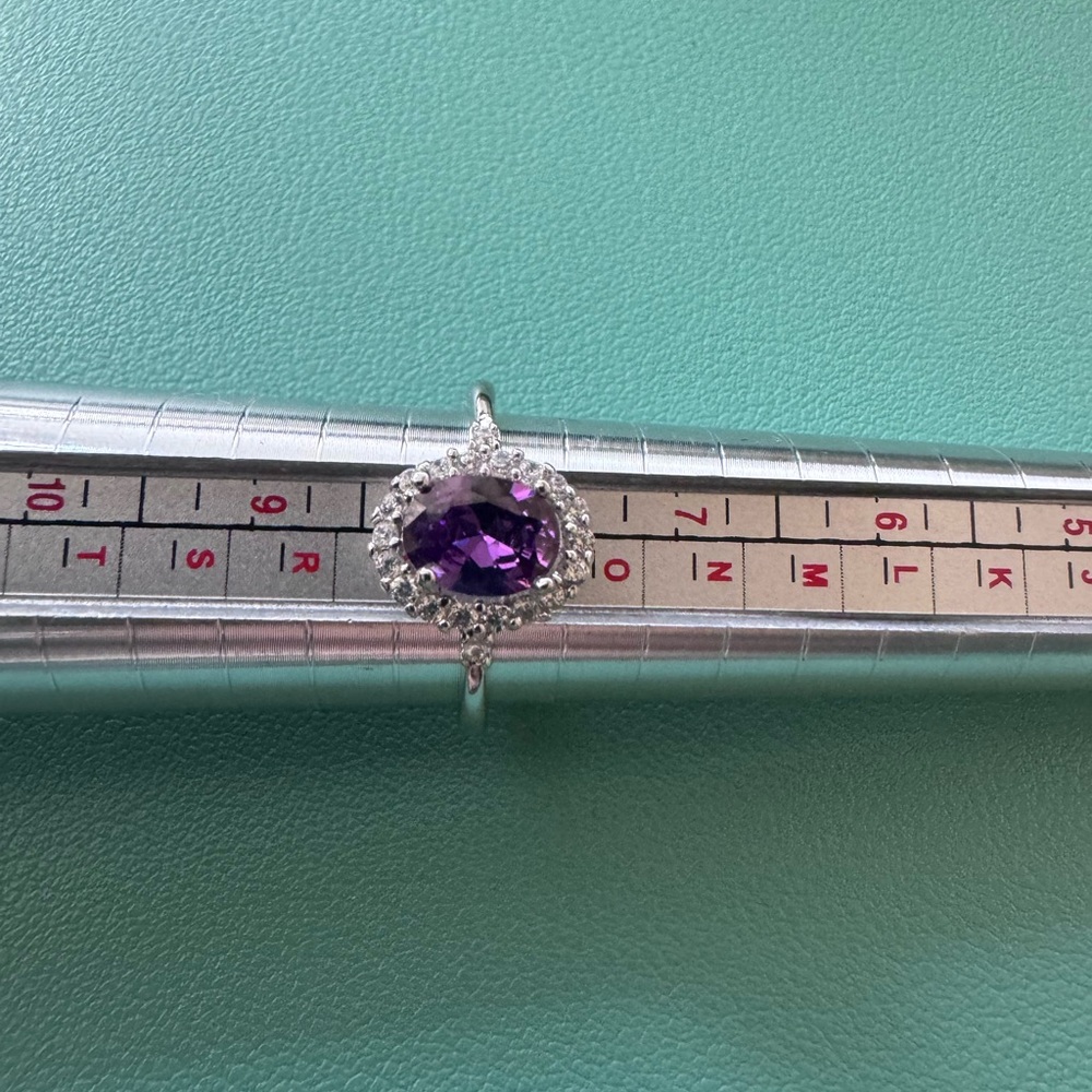 Fragrant Jewels Purple and Silver NWOT Ring Size 8